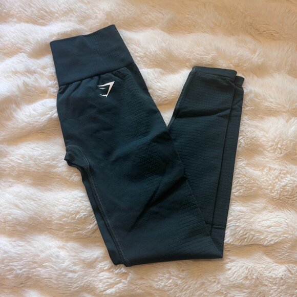 ✨ Gymshark Vital Seamless Leggings – Woodland Green Marl ✨ - Picture 7 of 13